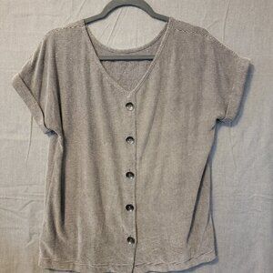 Christian Siriano NY Women's Medium Short Sleeve Blouse